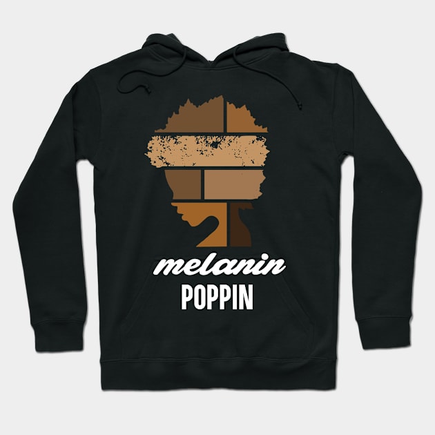 Melanin Poppin Tee Hoodie by Flaash